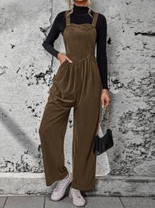 Chiquease Chất rắn Túi nghiêng Tổng thể Jumpsuit Without Tee - màu nâu - Xem 5