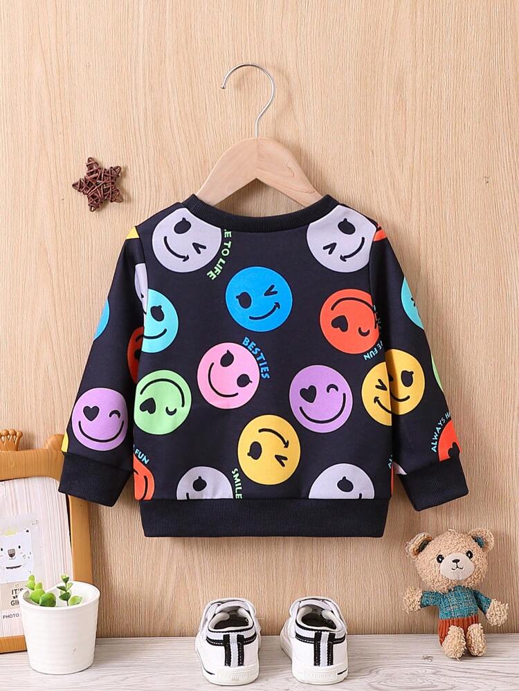 Baby Girl Cartoon Graphic Sweatshirt