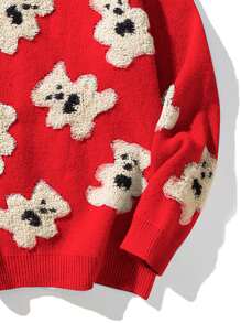 Homme Pull Motif Ours