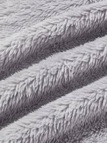 3pcs Tie Waist Flannel Shorts - Multicolor - View 5