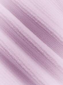 Cozy Pixies Baby Girl 2pcs Solid Lettuce Trim Mock Neck Tee - Multicolor - View 7