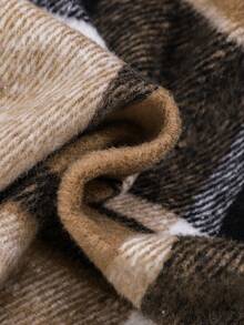 SHEIN Váy dây đeo kẻ sọc thời trang dành cho các cô gái tuổi teen Tween, mùa Thu Đông - Nhiều màu - Xem 6