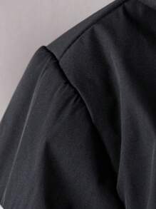 SHEIN Tween-Jungen 1 Stück Gefütterter Mantel mit Farbblock und Kapuze