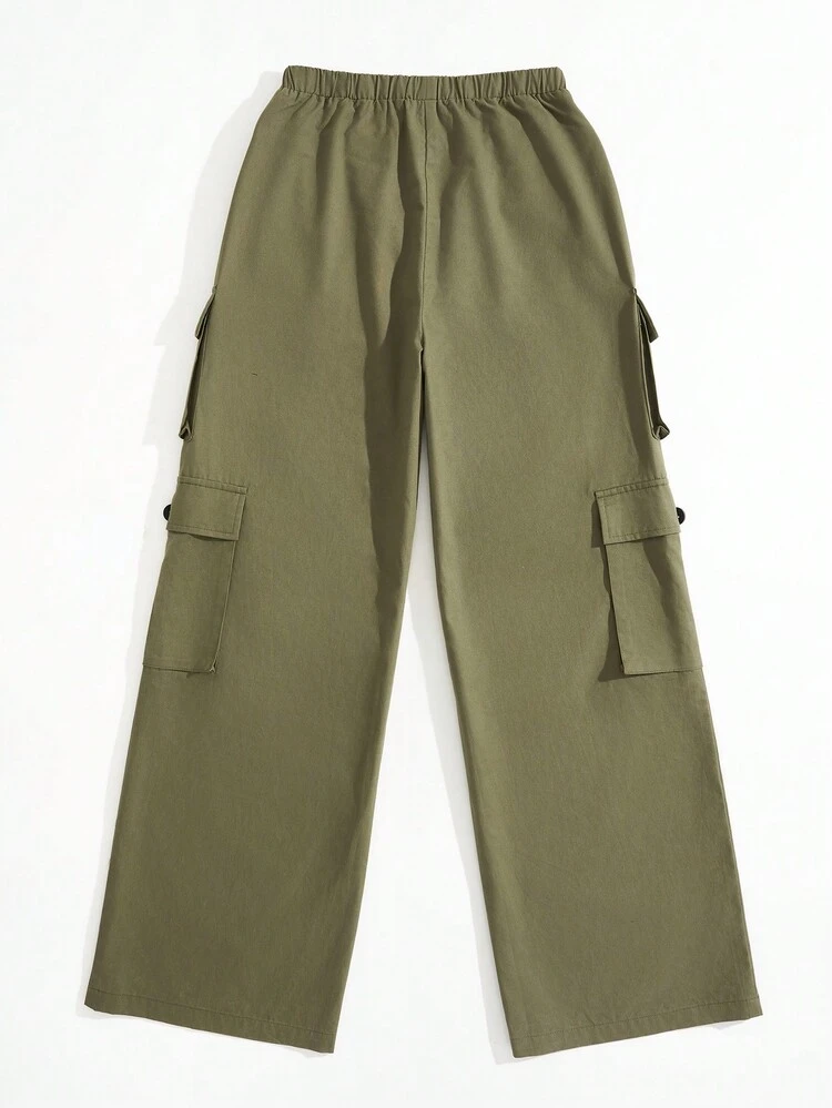 Flap Pocket Side Cargo Pants