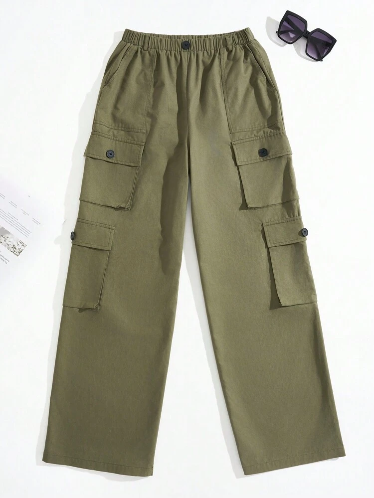 Flap Pocket Side Cargo Pants