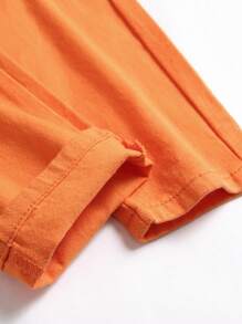 Teen Boy Flap Pocket Cargo Jeans - Orange - View 3