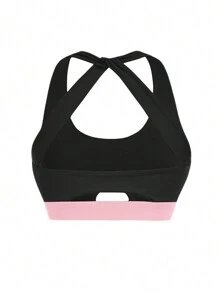 SHEIN Conjunto deportivo de color liso, ropa de entrenamiento ajustada - Multicolor - Ver 3