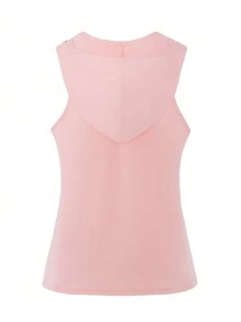 SHEIN Daily&Casual 純色交叉運動胸罩&運動背心&運動緊身褲,健身女士套裝