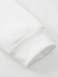 Manfinity Hypemode Nam Đồ họa Chữ cái Áo nỉ - trắng - Xem 4