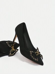 SheIn BIZ Của phụ nữ Giày cao gót - màu đen - Xem 1