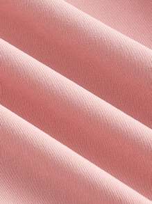 SHEIN MOD 前部蝴蝶结粉色春假阔腿裤 - 粉色 - 查看 6