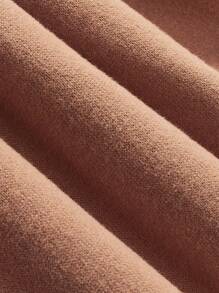 Cozy Pixies 男嬰卡通圖案3D耳朵設計加絨內裏運動衫 - 卡其色 - 查看 4