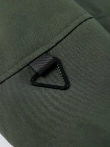 Manfinity Homme Chaqueta con capucha suelta de tipo teddy forrada para hombres, chaqueta con capucha negra para salir, regalo para amigos, esposo o novio