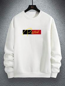 Manfinity Hypemode Nam Đồ họa Chữ cái Áo nỉ - trắng - Xem 6