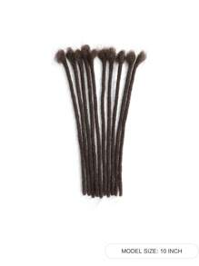 0.6cm Diameter Options 8-14 Inch 10 Strands Colorful 100% Human Hair Dreadlock Extensions Hair Extensions - S2 - View 2