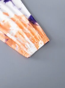 男大童紮染拉鏈連帽衫和運動褲不帶T恤 - 彩色 - 查看 5