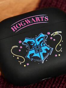 HARRY POTTER X SHEIN Patterned Cute Earphone Case,Suitable For AirPods - Black - View 4