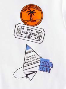 Tween Boy Rocket & Letter Graphic Hoodie & Sweatpants