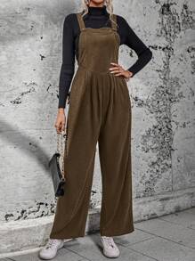 Chiquease Chất rắn Túi nghiêng Tổng thể Jumpsuit Without Tee - màu nâu - Xem 4