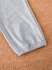 Tween Boy Rocket & Letter Graphic Hoodie & Sweatpants