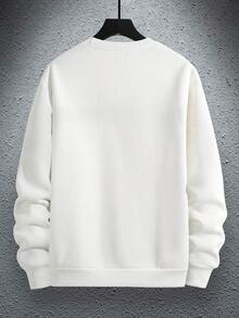 Manfinity Hypemode Nam Đồ họa Chữ cái Áo nỉ - trắng - Xem 2