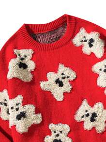 Homme Pull Motif Ours