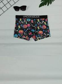 Men's Halloween Printed Boxer Briefs - Multicolor - View 3