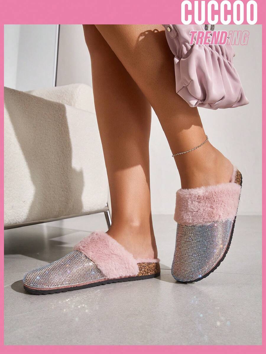Shein Cuccoo Hitchd Women Round Toe Comfortable Bow Sequin Flat Ballet