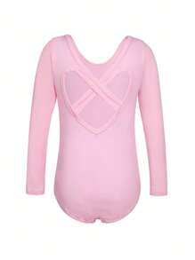 Young Girl Contrast Sequin Bow Side Wrap Active Dress