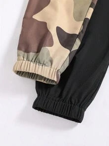 Tween Boy 2pcs Elastic Waist Slant Pocket Pants - Multicolor - View 5