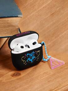 HARRY POTTER X SHEIN Patterned Cute Earphone Case,Suitable For AirPods - Black - View 2