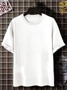 Manfinity EMRG Men Slogan Graphic Drop Shoulder Tee - White - View 2