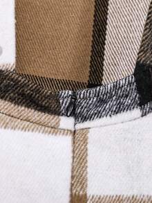 SHEIN Váy dây đeo kẻ sọc thời trang dành cho các cô gái tuổi teen Tween, mùa Thu Đông - Nhiều màu - Xem 4