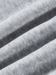 INAWLY 2pcs Letter Graphic Elastic Waist Sweatpants Graduation,Back To School Outfits,Graduation,Teacher Outfits For Women,Back To School Fall Cloth For Women - Multicolor - View 3