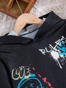 SHEIN 年輕女孩們套裝 - 黑色 - 查看 3