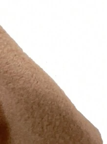 SHEIN Clasi 斗篷袖腰帶花呢外套 - 棕色 - 查看 7