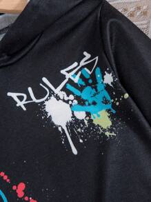 SHEIN 年輕女孩們套裝 - 黑色 - 查看 7