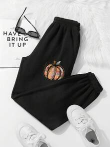 SHEIN Unity In Bí ngô Eo đàn hồi Quần thể thao - màu đen - Xem 7