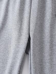 Tween Boy Letter Patched Thermal Lined Sleep Pants