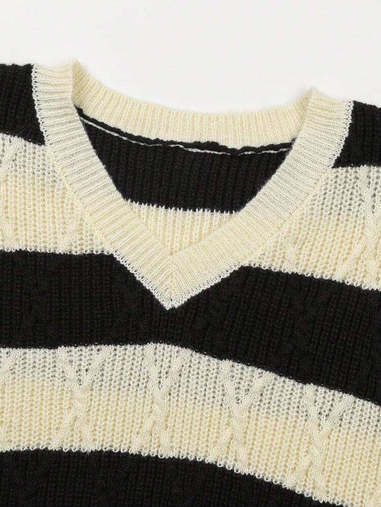 Men Two Tone Sweater Vest