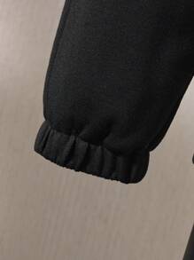 SHEIN Young Boy Two Tone Sweatshirt & Sweatpants - Grey - View 5