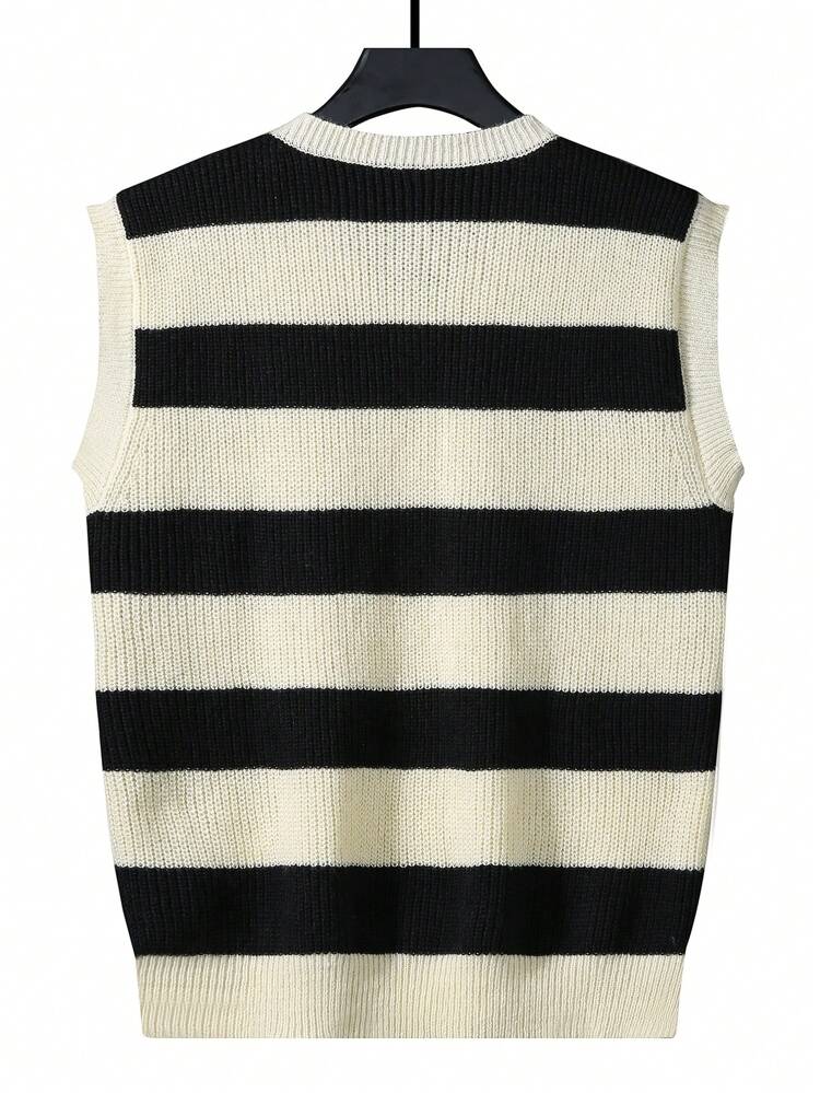 Men Two Tone Sweater Vest