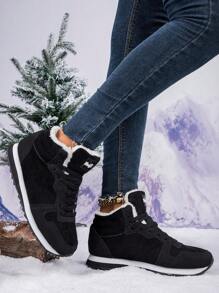 2025 Winter Women's Warm Plush Snow Boots, Anti-Slip Outdoor Shoes, Suitable For Couple,Fur Boots