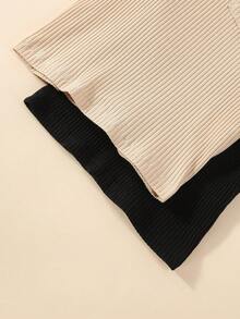 SHEIN 男小童2入組素色T恤和2入組長褲 - 彩色 - 查看 3