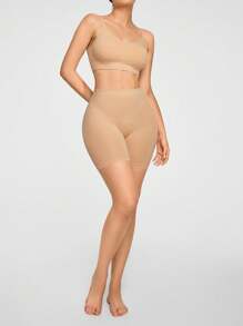 SHAPORA Shorts de fajas de talle alto - Beis - Ver 5