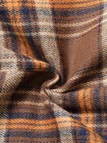 Manfinity Men Plaid Print Single Breasted Blazer - Coffee Brown - View 5