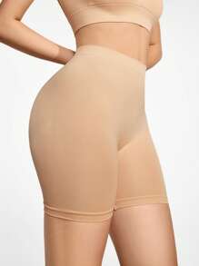 SHAPORA Shorts de fajas de talle alto - Beis - Ver 4
