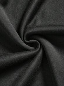 SHEIN Coolane In Giáng sinh Dây rút Hoodie - màu đen - Xem 5