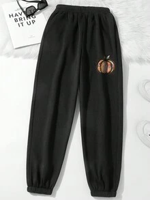 SHEIN Unity In Bí ngô Eo đàn hồi Quần thể thao - màu đen - Xem 9