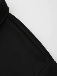 Manfinity LEGND 男士字母圖形彩塊落肩寬鬆夾克 - 紫色 - 查看 3